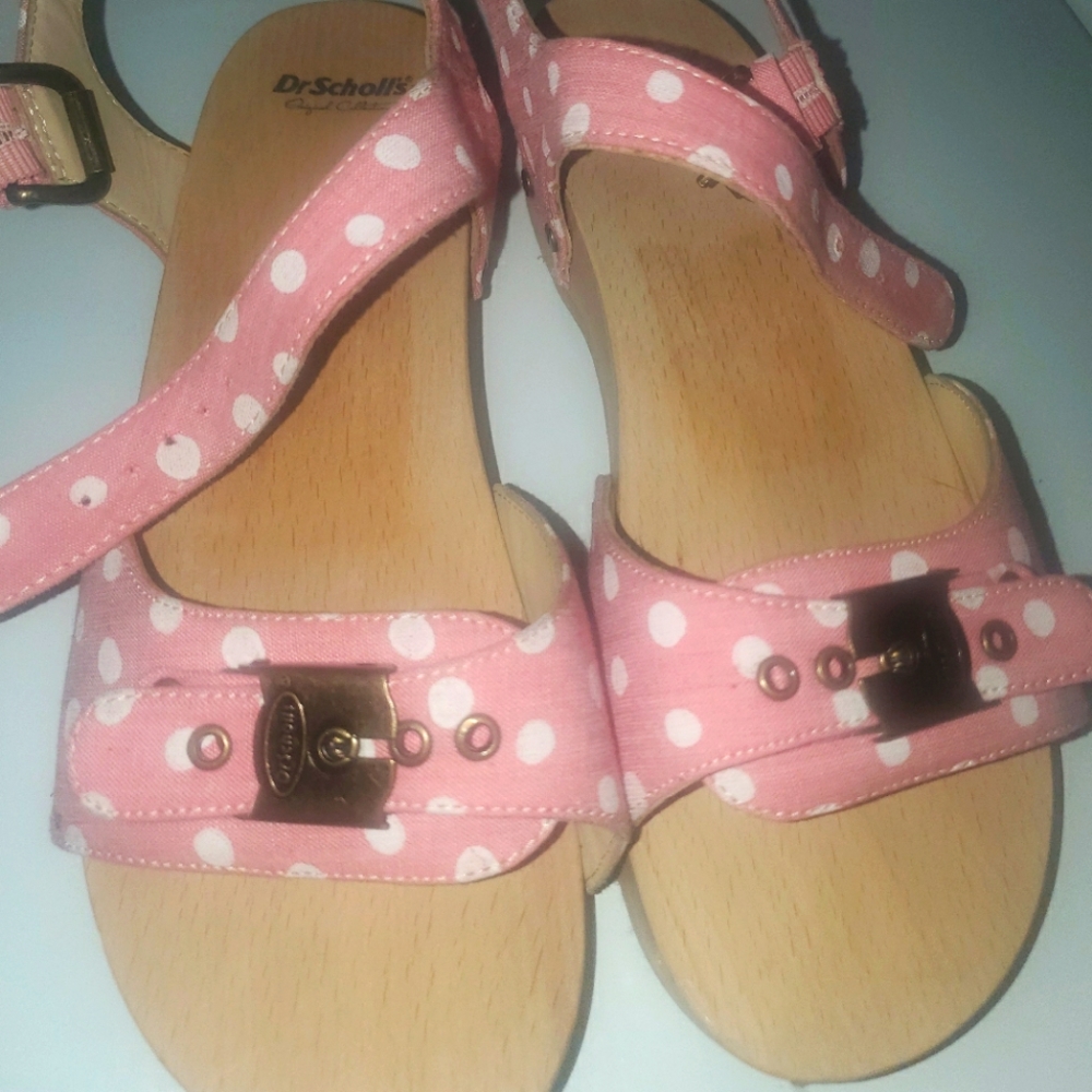 Dr Scholl's originals wood bottoms size 7M